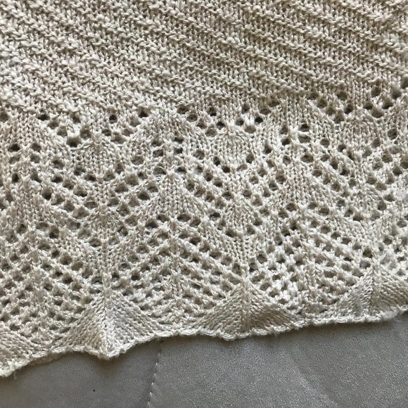 LC Lauren Conrad Pointelle Open-Front Cardigan Sweater - Picture 3 of 6